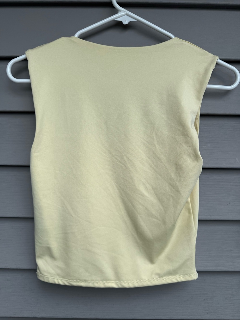 Light Yellow Square Neck Tank Top - Picture 2 of 7